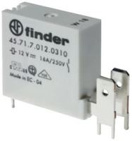 45.71.7.048.0410 | 457170480410 | Миниатюрное реле; 1НЗ контакт 16А (= 48В Чувст. пост. тока) для печатного монтажа + наконечник faston - герметичное