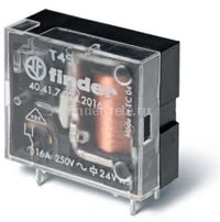 40.41.7.024.2300 | 404170242300 | Миниатюрное реле; 1НО контакт 10А (= 24В Чувст. пост. тока) для печатного монтажа напрямую или через розетку