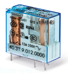 40.31.9.009.0300 | 403190090300 | Миниатюрное реле; 1НО контакт 10А (= 9В DC)
