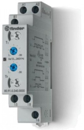  80.82.0.240.0000 | 808202400000 | Модульное реле времени; звезда - треугольник (SD); 2НО контакта 6А (~/= 12-240В AC/DC) фото в интернет-магазине ALEV