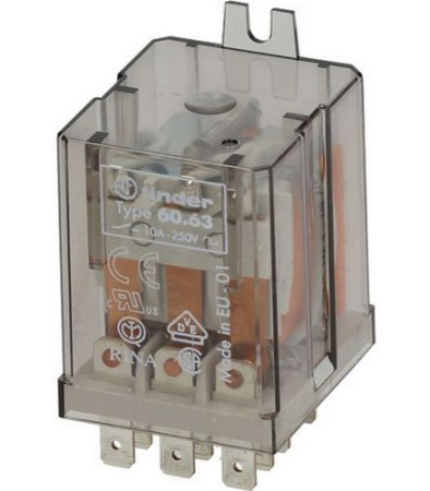  60.63.8.230.0000 | 606382300000 | Универсальное реле; 3 перекидных контакта 10А (~ 230В AC) фланцевый монтаж, подключение через Faston фото в интернет-магазине ALEV